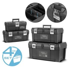 Instrumentu kastes komplekts ar 4 tukšām instrumentu kastēm