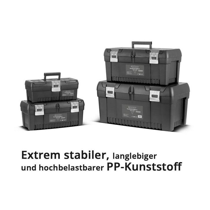 Instrumentu kastes komplekts ar 4 tukšām instrumentu kastēm