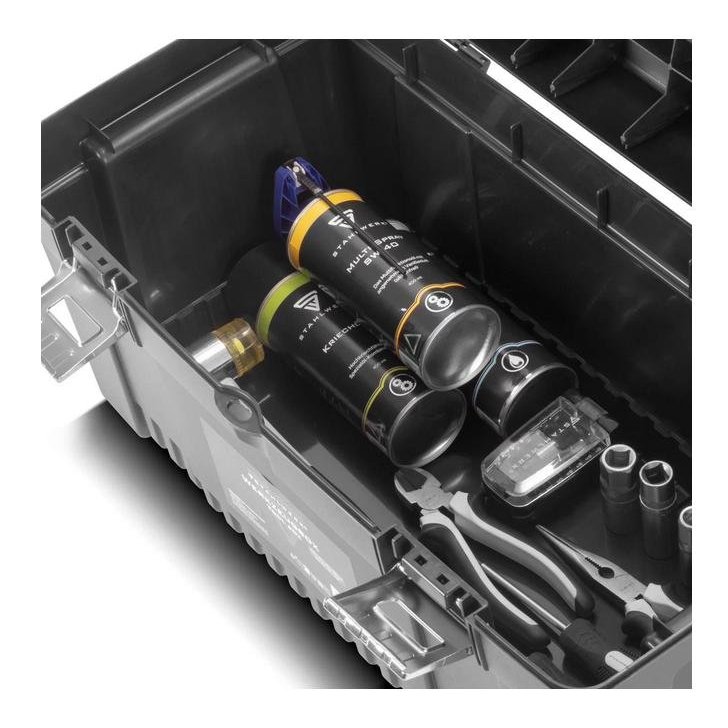 Instrumentu kastes komplekts ar 4 tukšām instrumentu kastēm