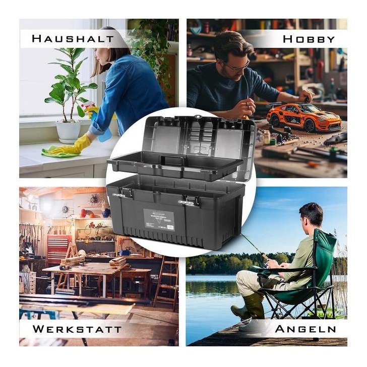 Instrumentu kastes komplekts ar 4 tukšām instrumentu kastēm