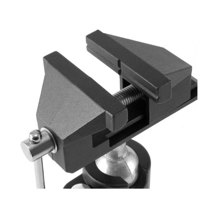 TS-50 ST galda skrūvspīles ar lodveida savienojumu, elastīgas paralēlas skrūvspīles koka, plastmasas un metāla sagatavēm