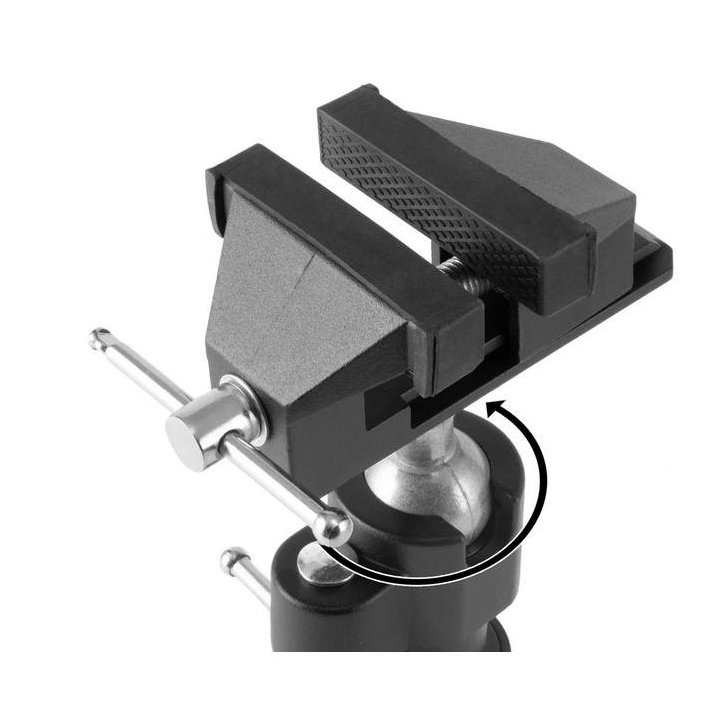 TS-50 ST galda skrūvspīles ar lodveida savienojumu, elastīgas paralēlas skrūvspīles koka, plastmasas un metāla sagatavēm