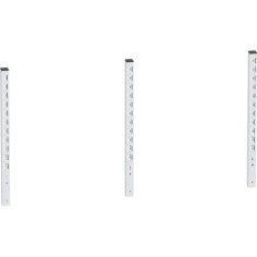 Galda virsmas sienas plaukta tērauda vertikālais pagarinājums LDS galdiem (765 mm)