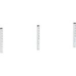 Galda virsmas sienas plaukta tērauda vertikālais pagarinājums LDS galdiem (465 mm)