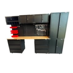 Darbnīcas mēbeļu komplekts RMS Black, 36 gab 2