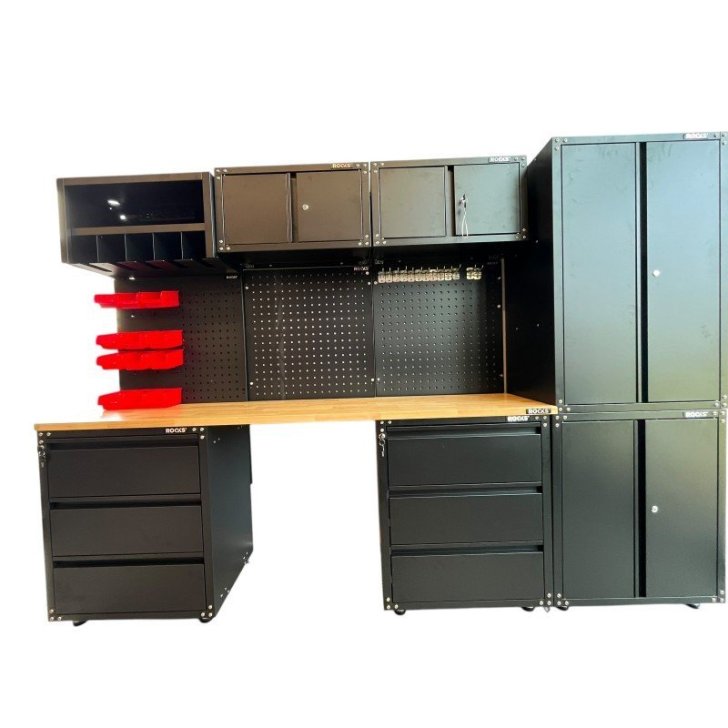 Darbnīcas mēbeļu komplekts RMS Black, 36 gab