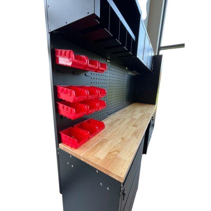 Darbnīcas mēbeļu komplekts RMS Black, 36 gab