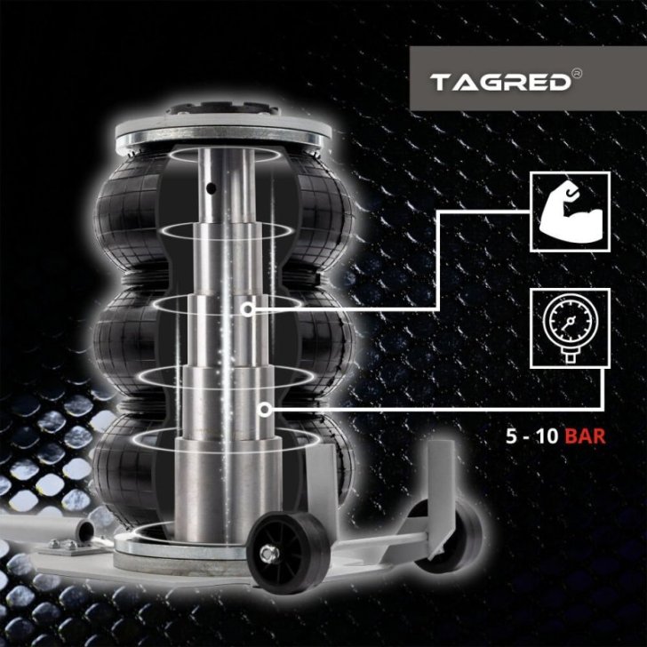 Sniegavīra spilvena pneimatiskais pacēlājs, 3,5 tonnu spilvens