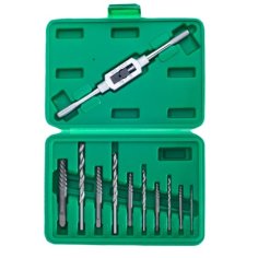 Skrūvju izvilcēji salauztām skrūvēm, urbji, 11 gab., rokturis 2