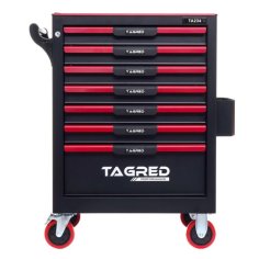 Instrumentu skapis, darbnīcas ratiņi TAGRED TA234, 7 atvilktnes 2