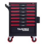 Instrumentu skapis, darbnīcas ratiņi TAGRED TA234, 7 atvilktnes