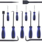 Āķveida skrūvgrieži, āķi O veida gredzenu blīvēm, 9 gab.