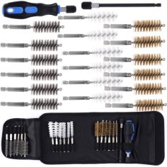 Birstes inžektoru un kvēlsveču uzgaļiem, 21 daļas komplekts