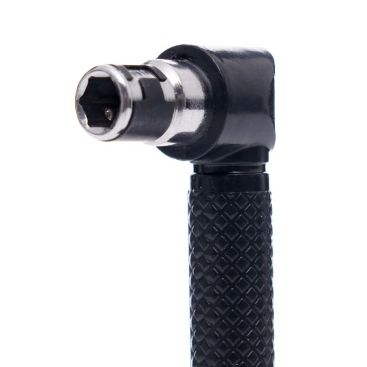 Skrūvgriezis, leņķveida uzgaļu turētājs, 1/4 collu uzgaļu gali