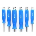 Atslēdznieka skrūvgrieži, perforatori, skrūvgriežu komplekts - perforatori, magnētiskie uzgaļi 6 gab.