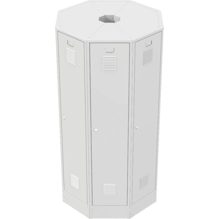 Brīvi stāvoša metāla skapju ligzda