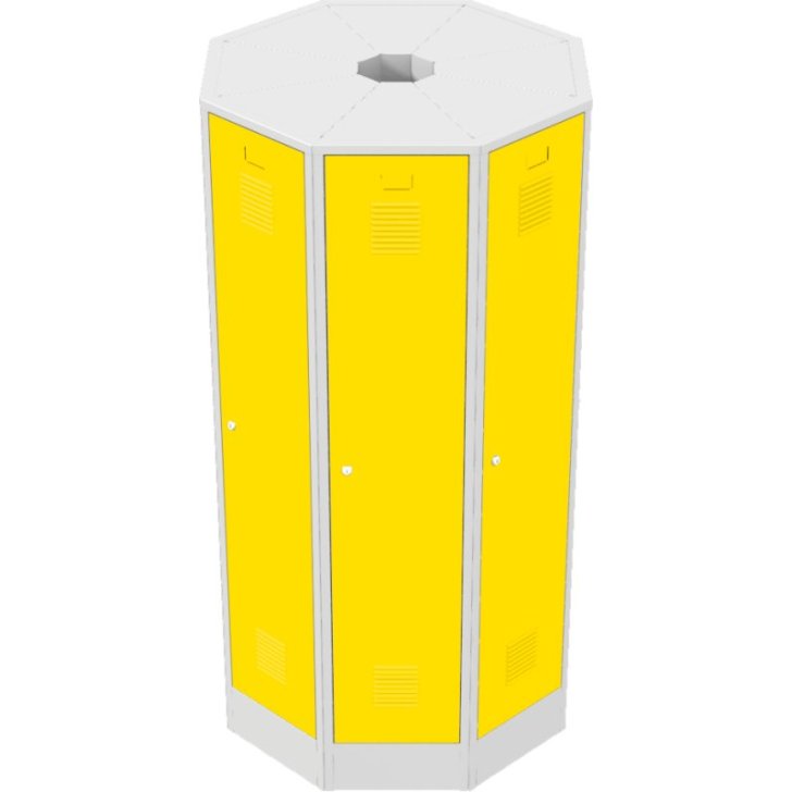 Brīvi stāvoša metāla skapju ligzda