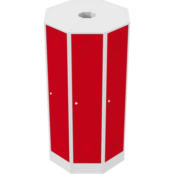 Brīvi stāvoša metāla skapju ligzda