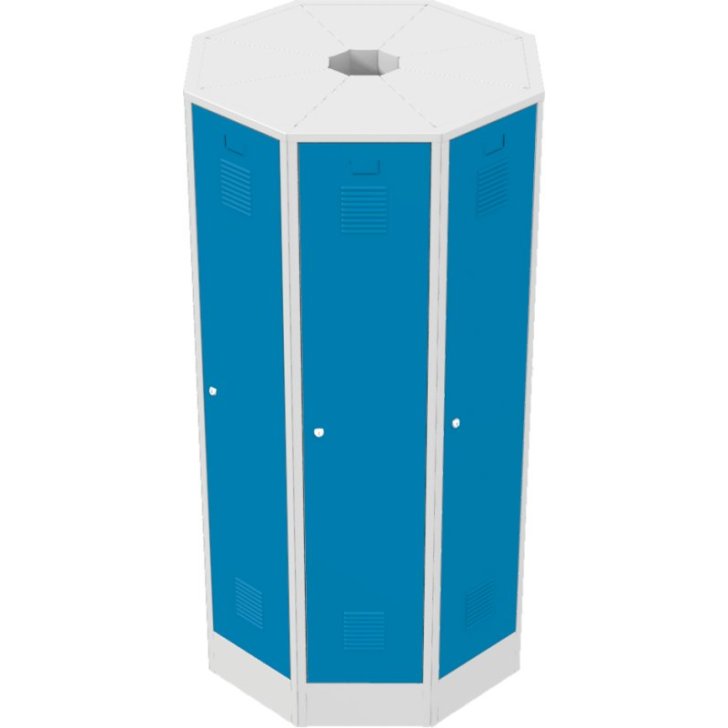 Brīvi stāvoša metāla skapju ligzda