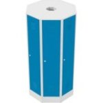 Brīvi stāvoša metāla skapju ligzda