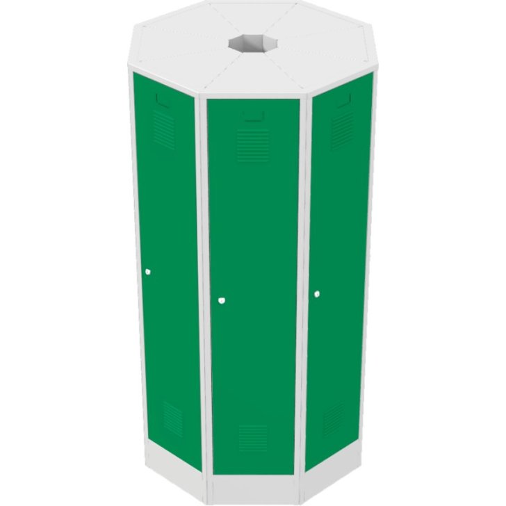 Brīvi stāvoša metāla skapju ligzda