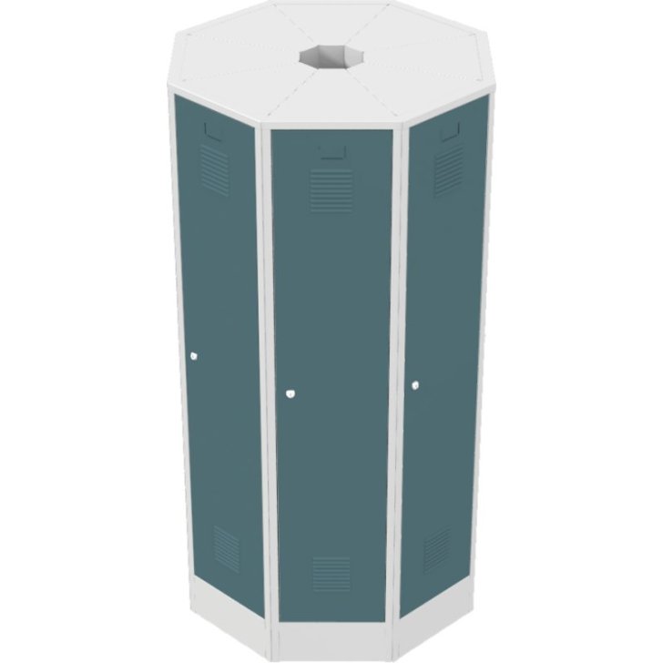 Brīvi stāvoša metāla skapju ligzda