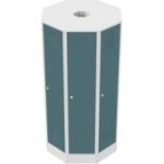 Brīvi stāvoša metāla skapju ligzda