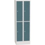 Horizontāli sadalīts metāla skapis