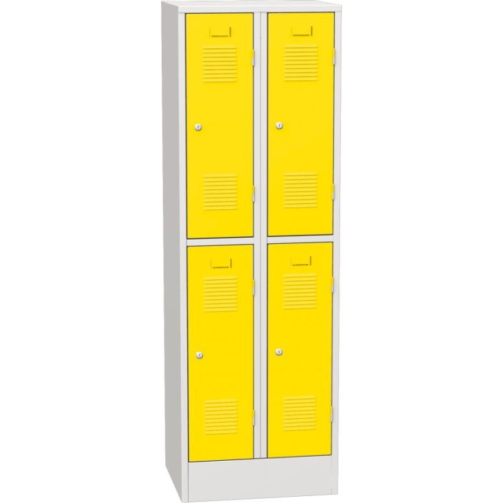 Horizontāli sadalīts metāla skapis