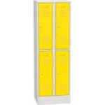 Horizontāli sadalīts metāla skapis