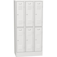 Horizontāli sadalīts metāla skapis