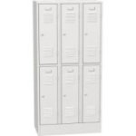 Horizontāli sadalīts metāla skapis