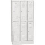 Horizontāli sadalīts metāla skapis