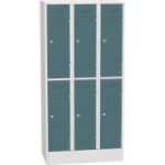 Horizontāli sadalīts metāla skapis