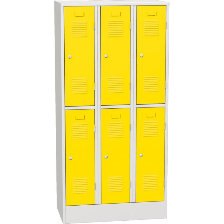 Horizontāli sadalīts metāla skapis