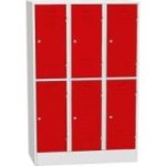 Horizontāli sadalīts metāla skapis