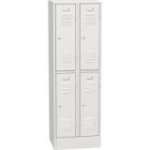 Horizontāli sadalīts metāla skapis