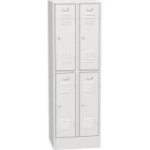 Horizontāli sadalīts metāla skapis