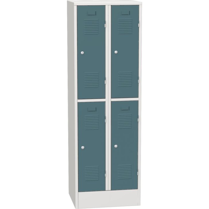 Horizontāli sadalīts metāla skapis