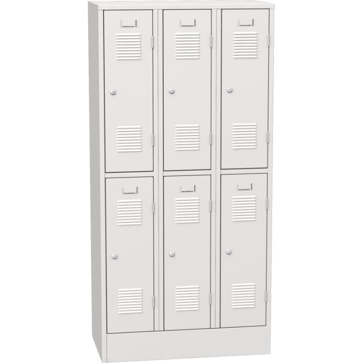 Horizontāli sadalīts metāla skapis