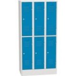 Horizontāli sadalīts metāla skapis