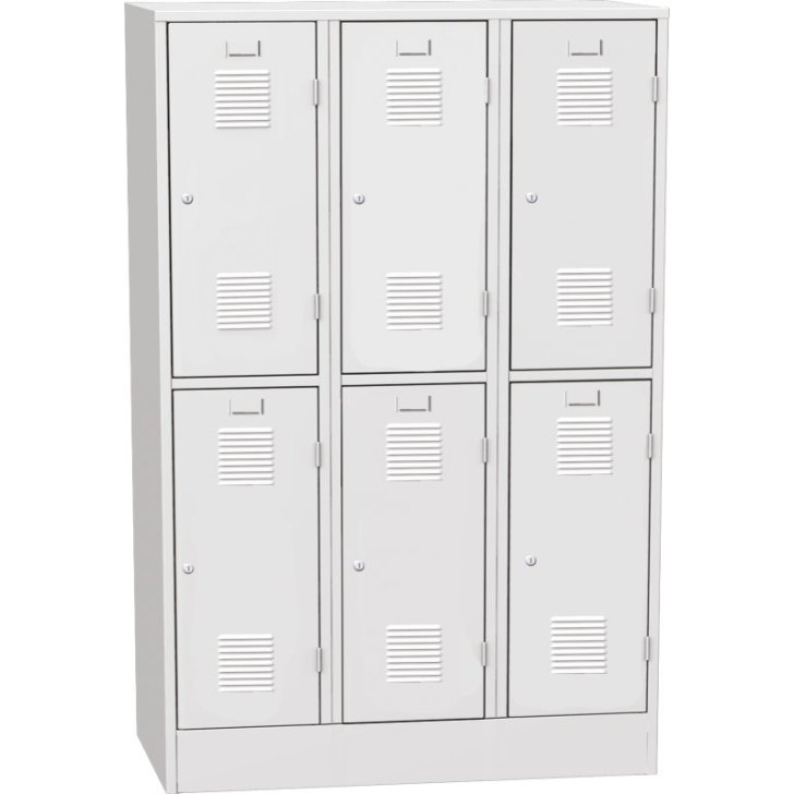 Horizontāli sadalīts metāla skapis