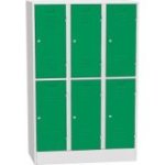 Horizontāli sadalīts metāla skapis