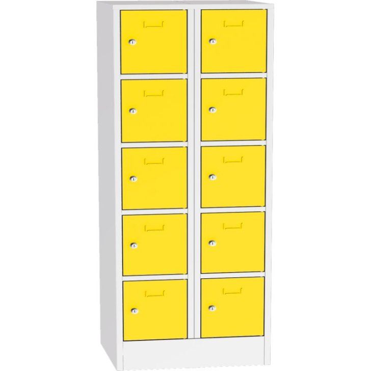 Metāla skapis ar slēdzamām kastēm