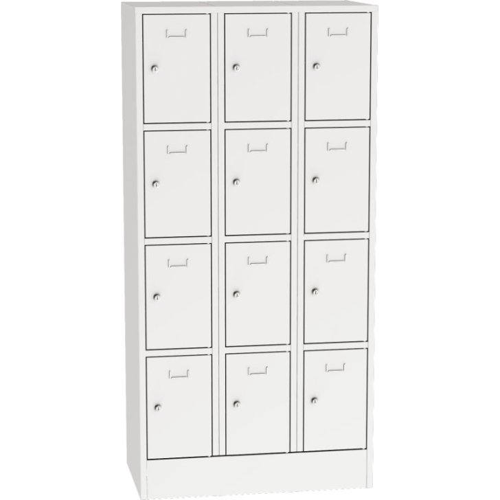 Metāla skapis ar slēdzamām kastēm