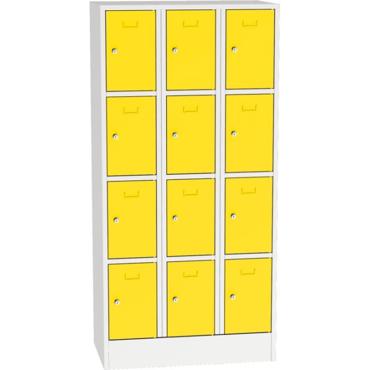 Metāla skapis ar slēdzamām kastēm