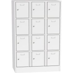 Metāla skapis ar slēdzamām kastēm 2