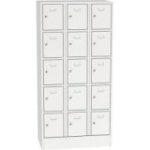 Metāla skapis ar slēdzamām kastēm