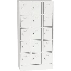 Metāla skapis ar slēdzamām kastēm 2