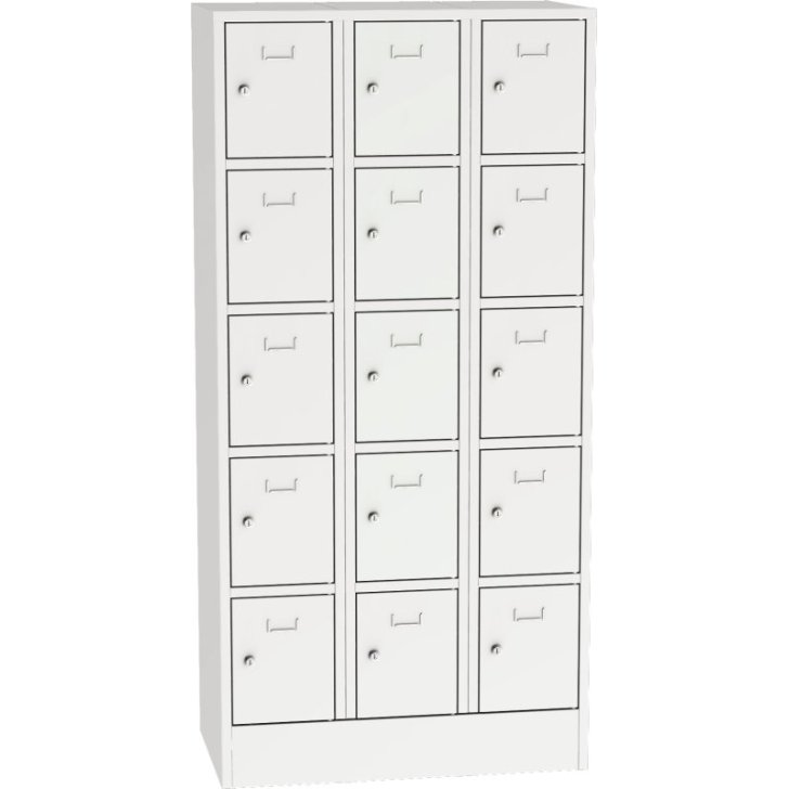 Metāla skapis ar slēdzamām kastēm